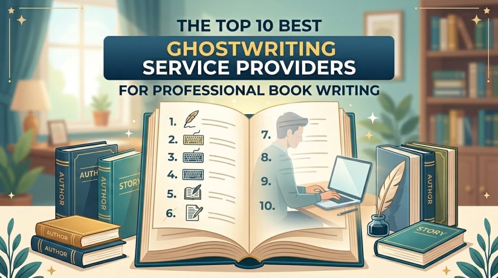 Top 10 ghostwriting service providers for book writing comparison guide